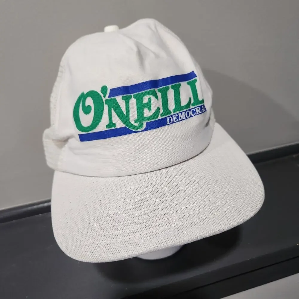 VTG O'Neill Democrat CT Connecticut Political Snapback Hat Cap‎ Trucker Mesh